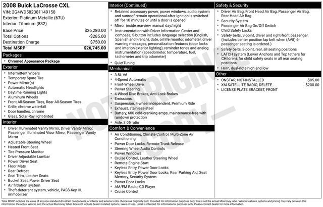 2008 Buick LaCrosse CXL Raleigh NC