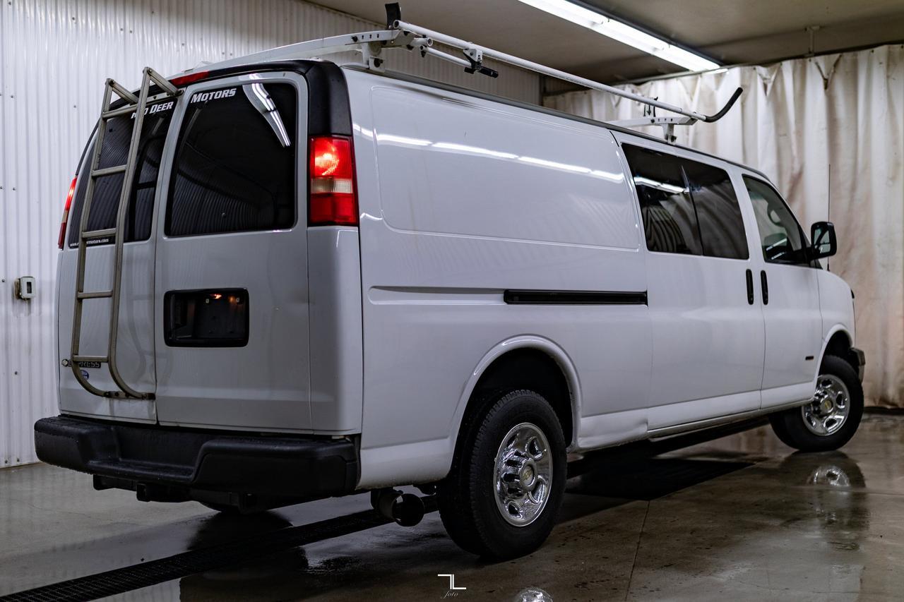 2008 Chevrolet Express 2500 Extended Cargo Van Diesel Red Deer AB