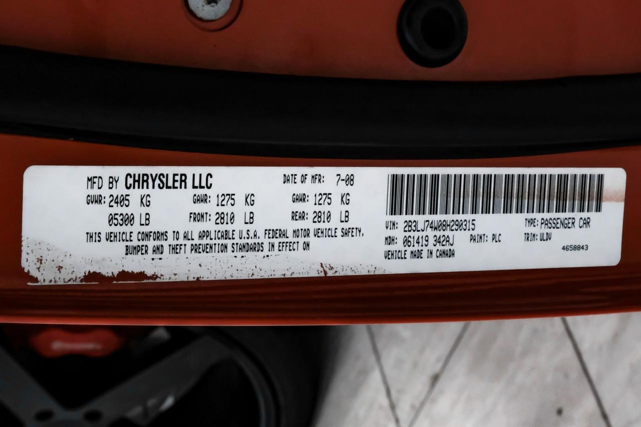 2008 Dodge Challenger SRT8 AUTOMATIC SUNROOF LEATHER HEATED SEATS POWER DRIVER SEAT CR Carrollton TX