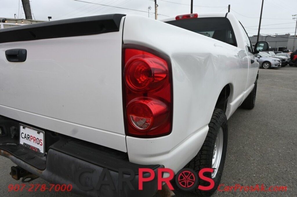 2008 Dodge Ram 1500 ST - 4X4 - 4.7L V8 - Regular Cab - Automatic - AM/FM - Aux Input & CD Player - Cruise Control - Tow Pkg - 1-Owner Anchorage AK