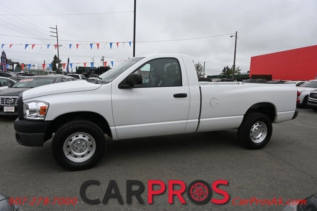 2008 Dodge Ram 1500 ST - 4X4 - 4.7L V8 - Regular Cab - Automatic - AM/FM - Aux Input & CD Player - Cruise Control - Tow Pkg - 1-Owner Anchorage AK