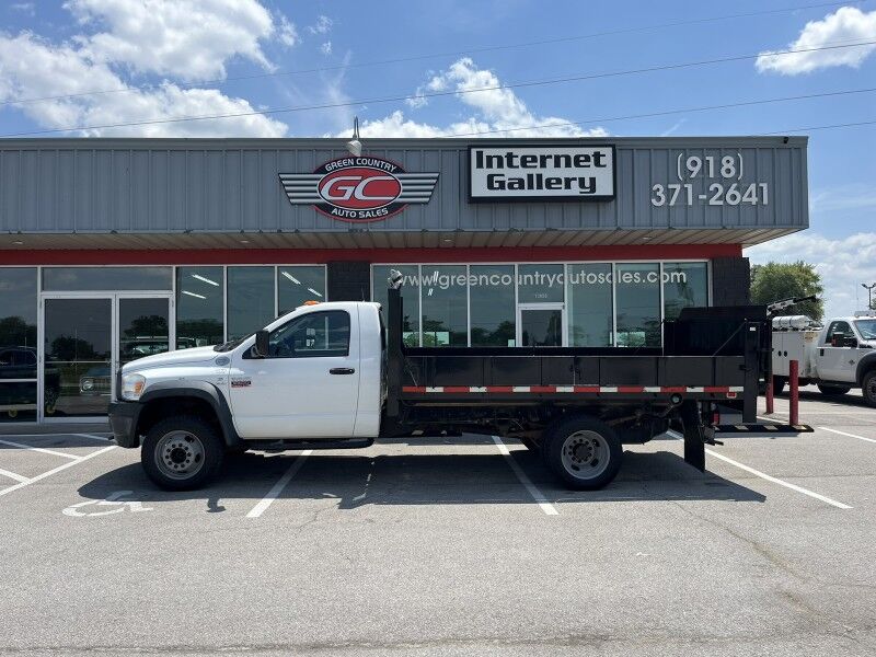 2008 Dodge Ram 5500 4x4 Diesel Flatbed 24k Exempt mi's Collinsville OK