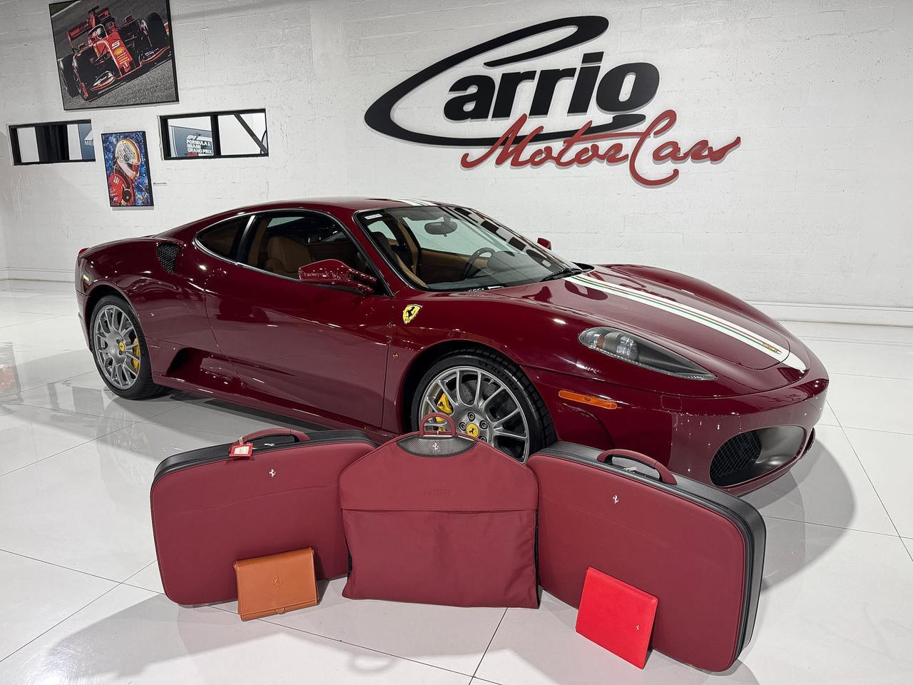 2008 Ferrari 430 FACTORY GATED MANUAL!! Rosso Barchetta paint, Cuoio interior, matching Schedoni luggage AND MORE!!