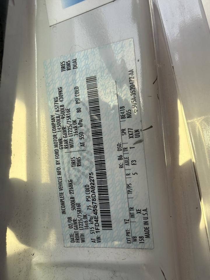 2008 Ford E-450 Passenger Bus w/ Wheelchair Lift Collinsville OK