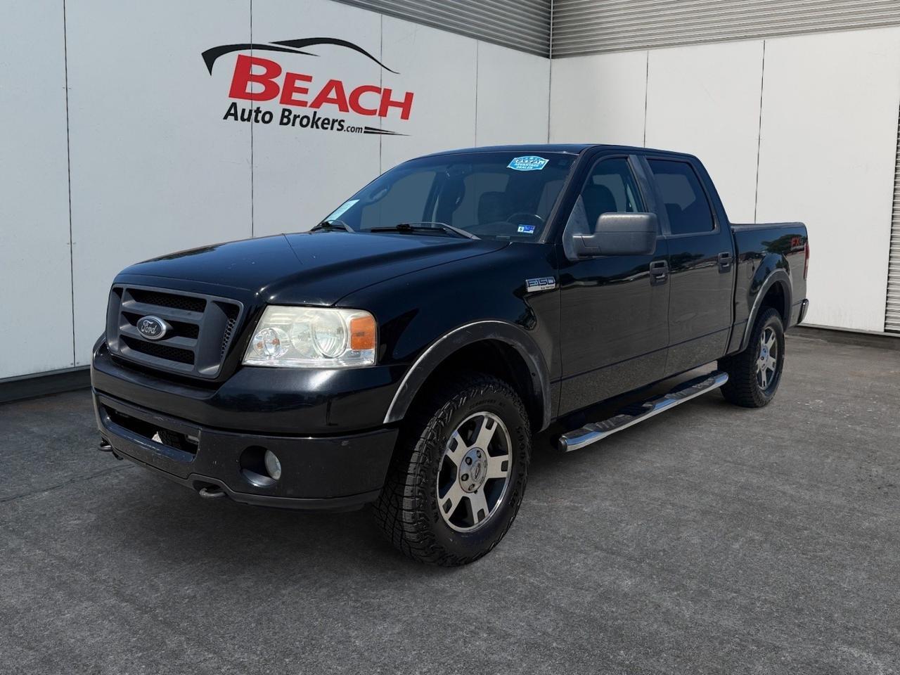 2008 Ford F-150 FX4, RUNNING BOARDS, BED LINER, TOW PACKAGE, CRUISE CONTROL, POWER MIRRORS, POWER SLIDING REAR WINDOW, SUNROOF, LOW MILES , CLEAN CARFAX!