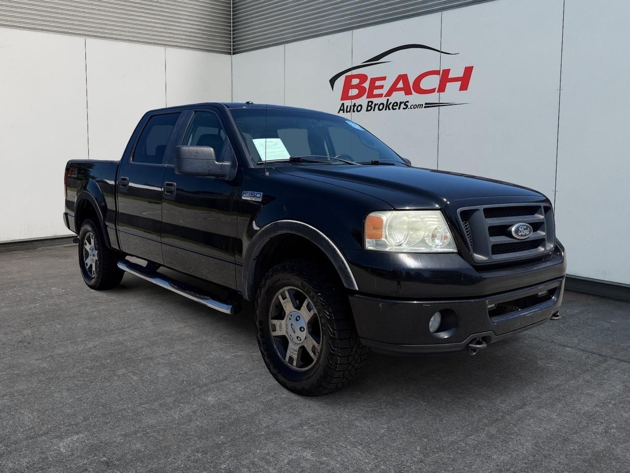 2008 Ford F-150 FX4, RUNNING BOARDS, BED LINER, TOW PACKAGE, CRUISE CONTROL, POWER MIRRORS, POWER SLIDING REAR WINDOW, SUNROOF, LOW MILES , CLEAN CARFAX!
