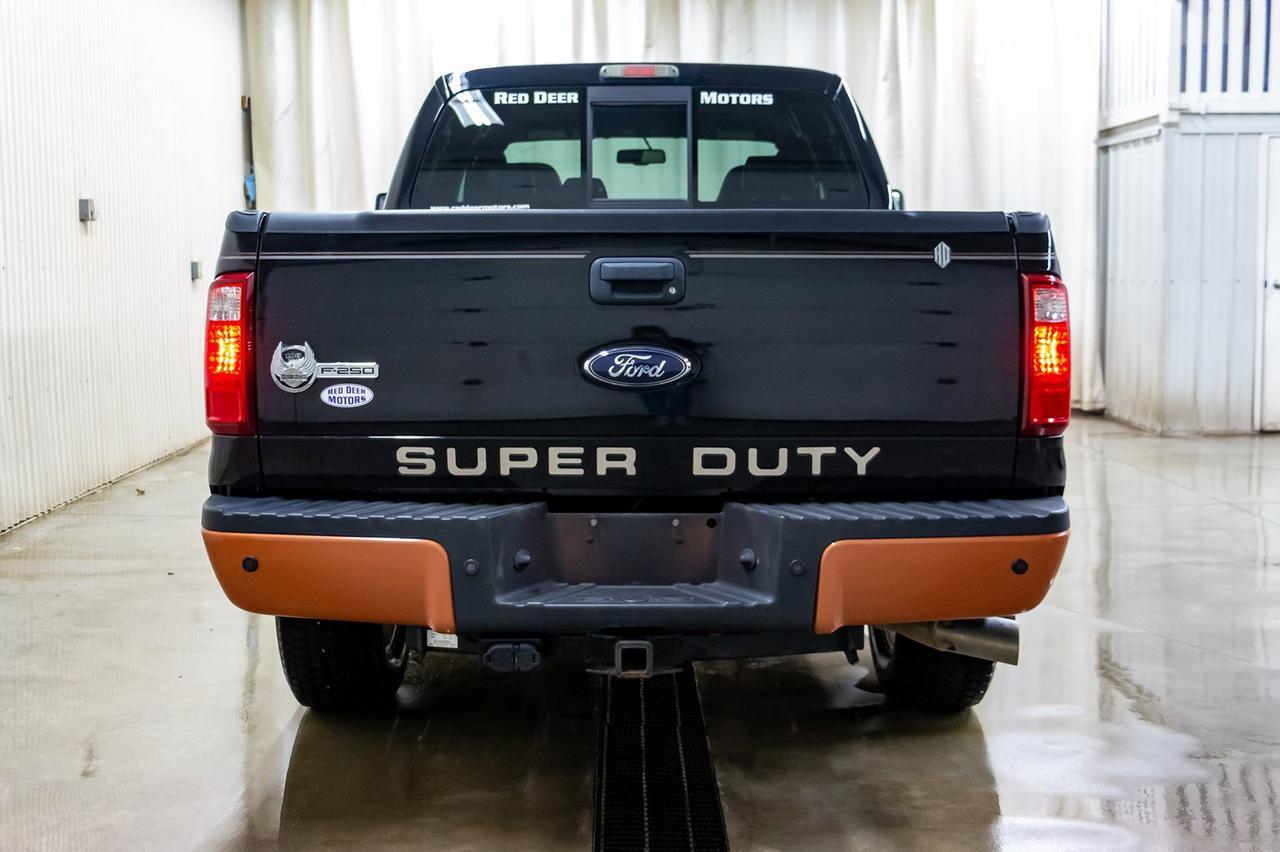 2008 Ford F-250 4x4 Crew Cab Harley Davidson Diesel Leather Roof Red Deer AB