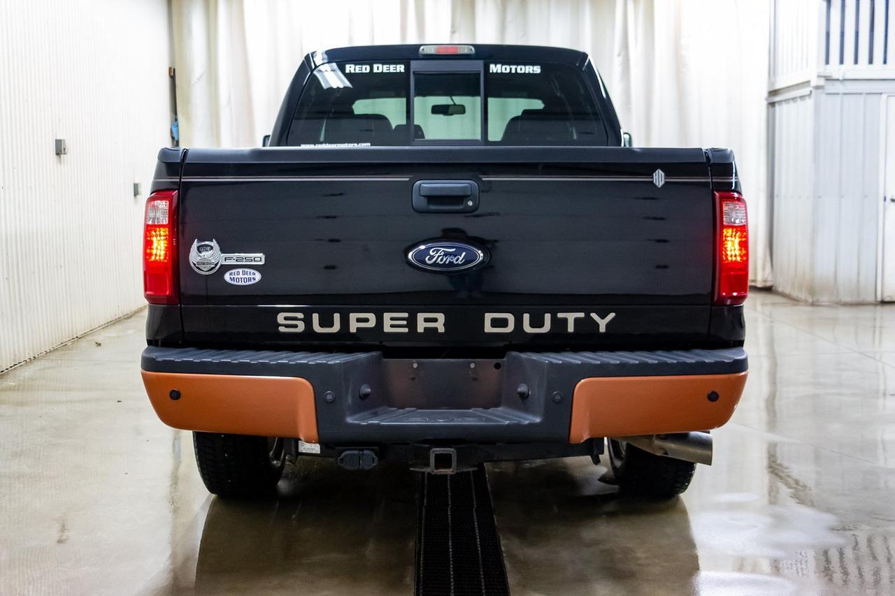 2008 Ford F-250 4x4 Crew Cab Harley Davidson Diesel Leather Roof Red Deer AB