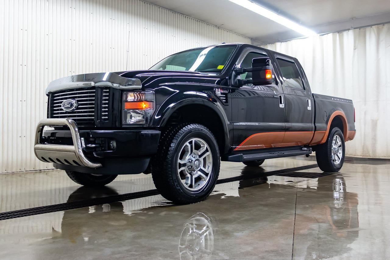 2008 Ford F-250 4x4 Crew Cab Harley Davidson Diesel Leather Roof Red Deer AB