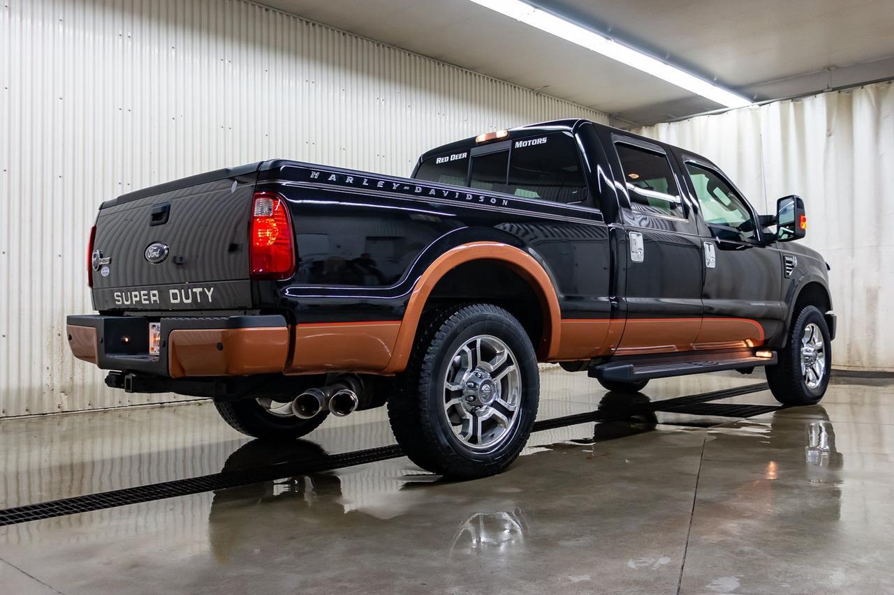 2008 Ford F-250 4x4 Crew Cab Harley Davidson Diesel Leather Roof Red Deer AB