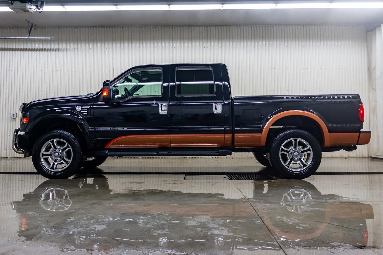 2008 Ford F-250 4x4 Crew Cab Harley Davidson Diesel Leather Roof Red Deer AB