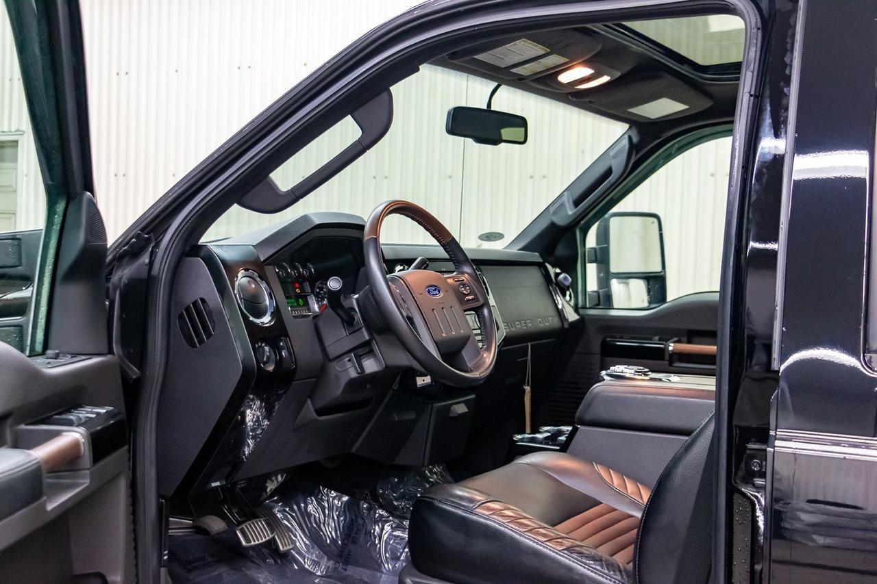 2008 Ford F-250 4x4 Crew Cab Harley Davidson Diesel Leather Roof Red Deer AB