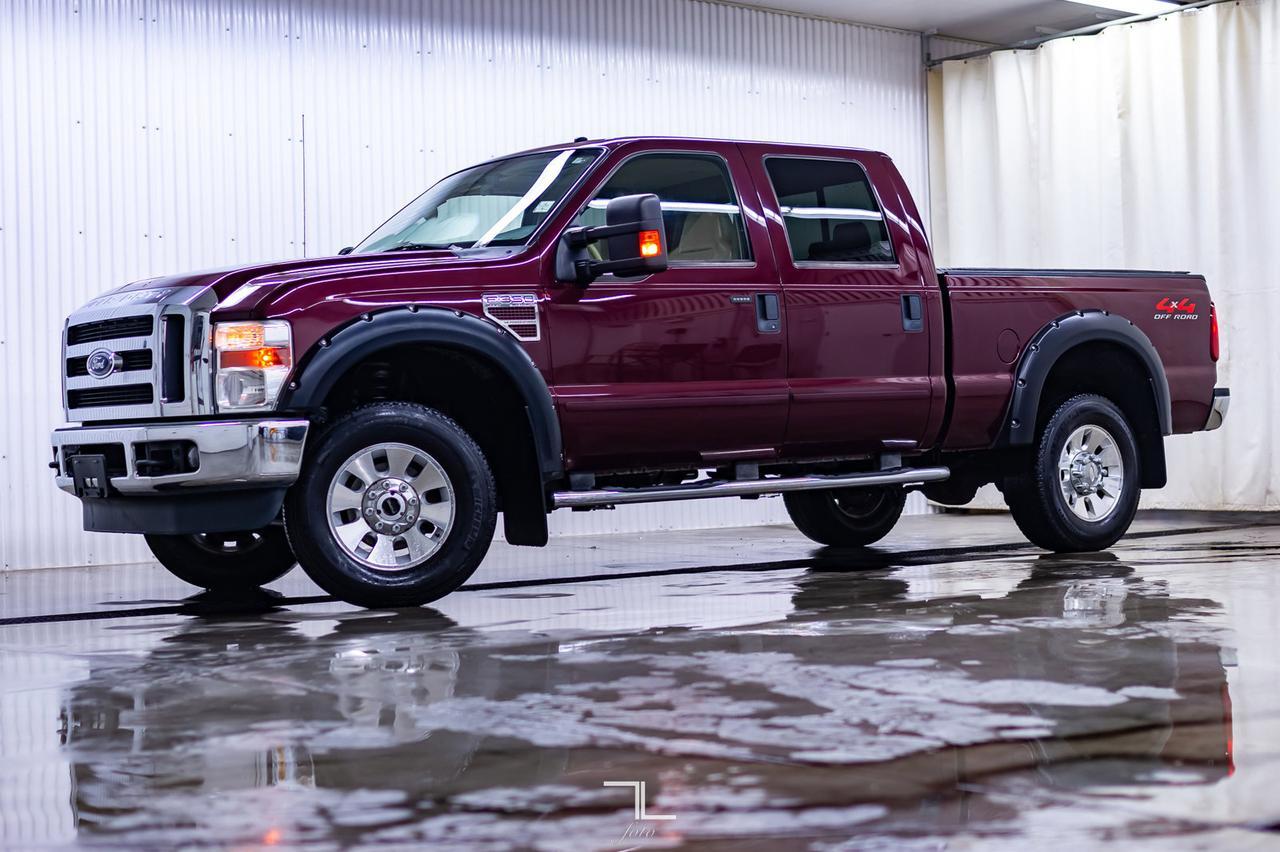 2008 Ford F-350 4x4 Crew Cab Lariat Diesel Leather Roof Red Deer AB