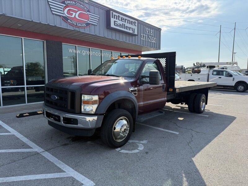 2008 Ford F-450 4x4 Diesel 14' Flatbed 61k XL Collinsville OK