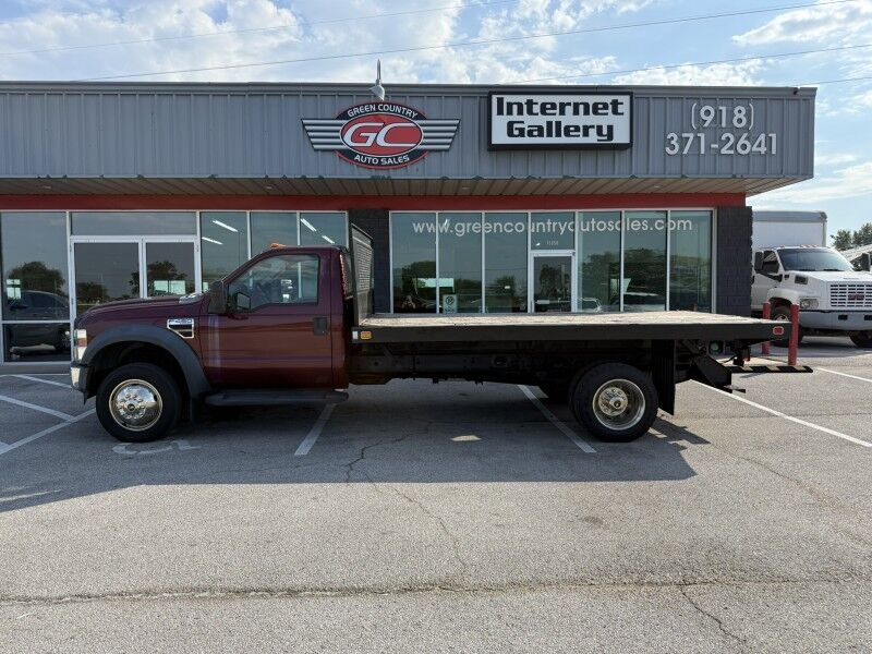 2008 Ford F-450 4x4 Diesel 14' Flatbed 61k XL Collinsville OK