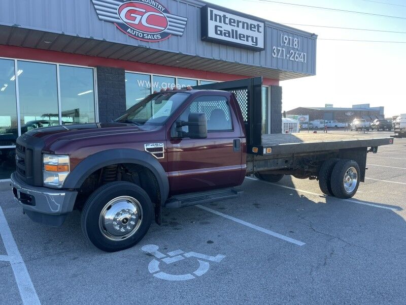 2008 Ford F-450 4x4 Diesel 14' Flatbed 61k exempt mi's XL Collinsville OK