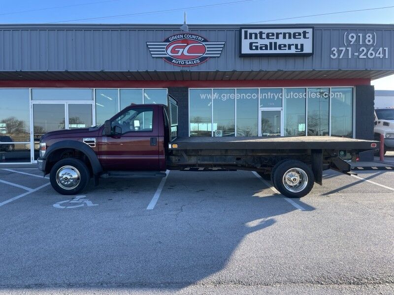 2008 Ford F-450 4x4 Diesel 14' Flatbed 61k exempt mi's XL Collinsville OK