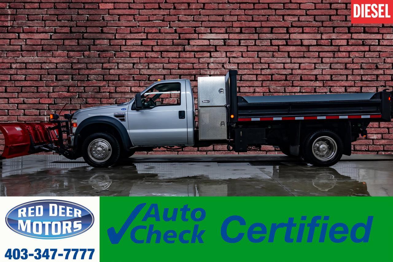 2008 Ford F-450 4x4 Reg Cab XL Snow Plow Dump Box Diesel