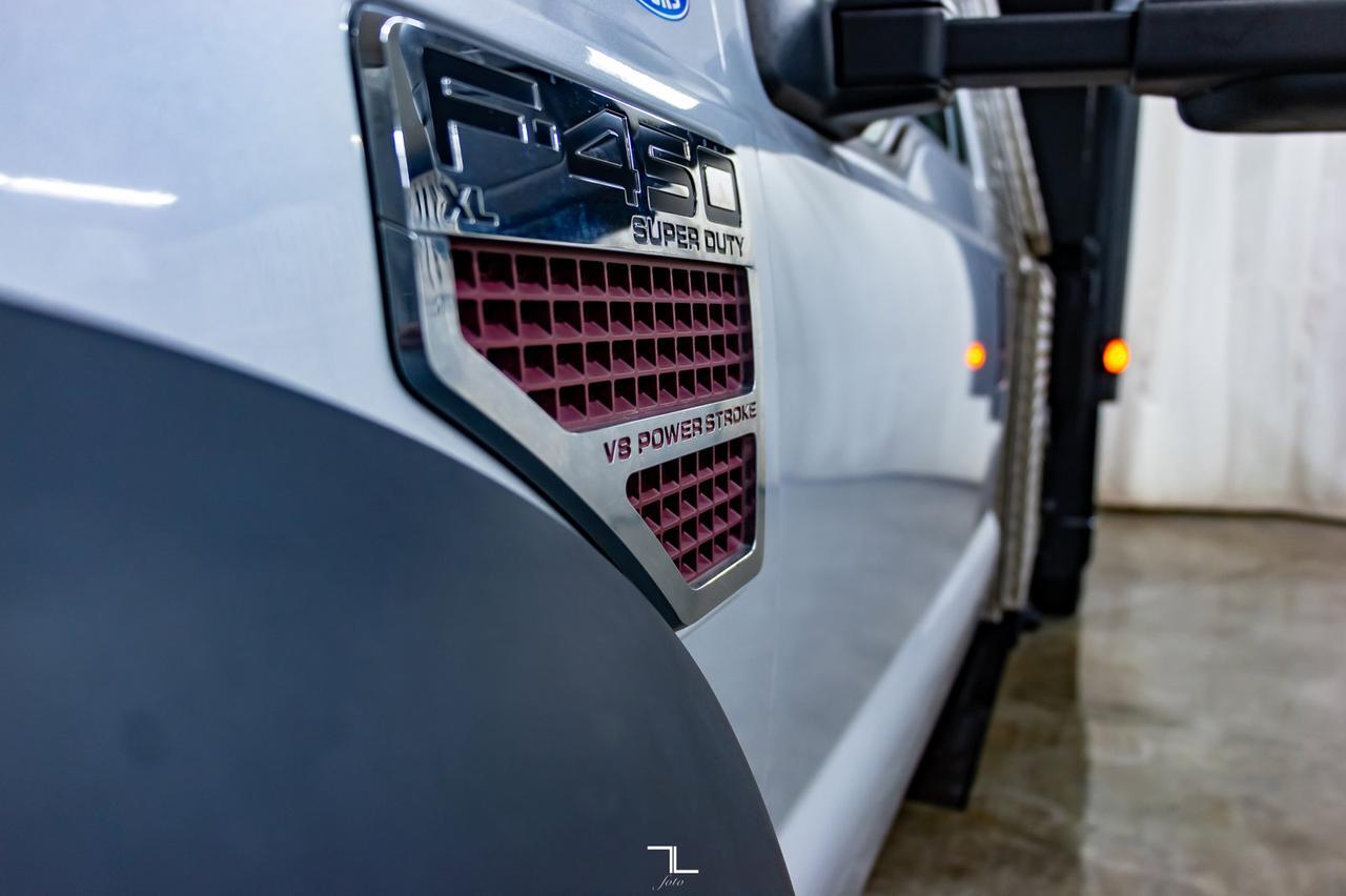 2008 Ford F-450 4x4 Reg Cab XL Snow Plow Dump Box Diesel Red Deer AB