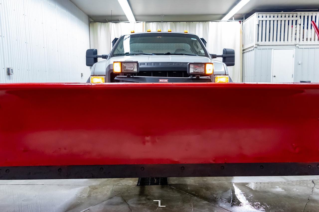 2008 Ford F-450 4x4 Reg Cab XL Snow Plow Dump Box Diesel Red Deer AB