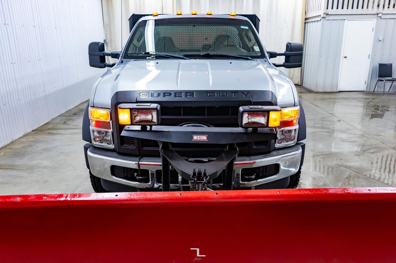2008 Ford F-450 4x4 Reg Cab XL Snow Plow Dump Box Diesel Red Deer AB
