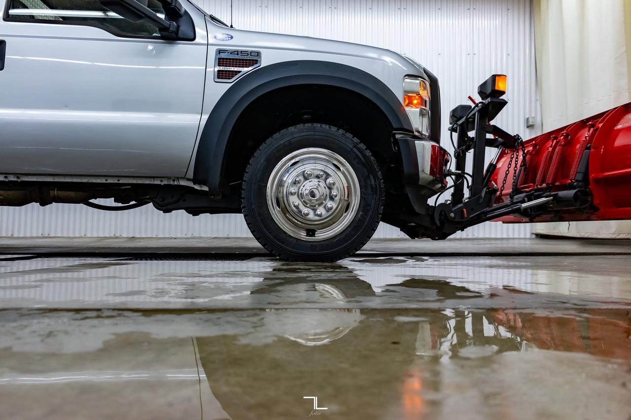 2008 Ford F-450 4x4 Reg Cab XL Snow Plow Dump Box Diesel Red Deer AB