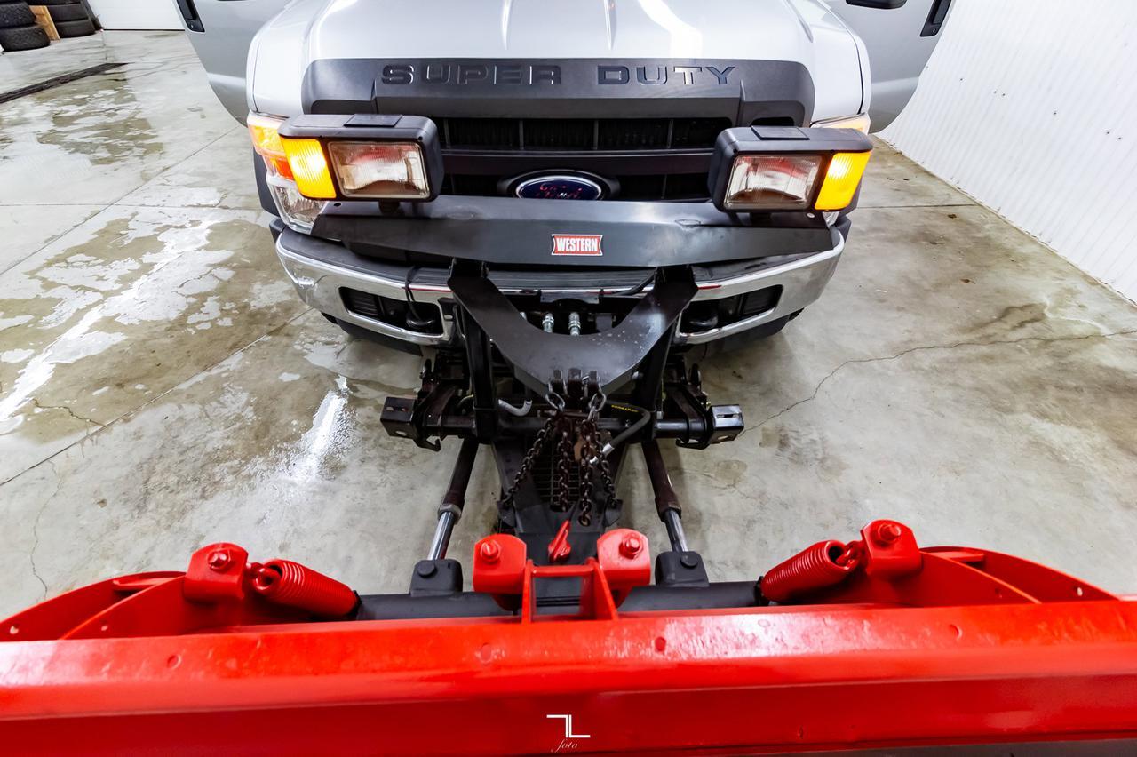 2008 Ford F-450 4x4 Reg Cab XL Snow Plow Dump Box Diesel Red Deer AB