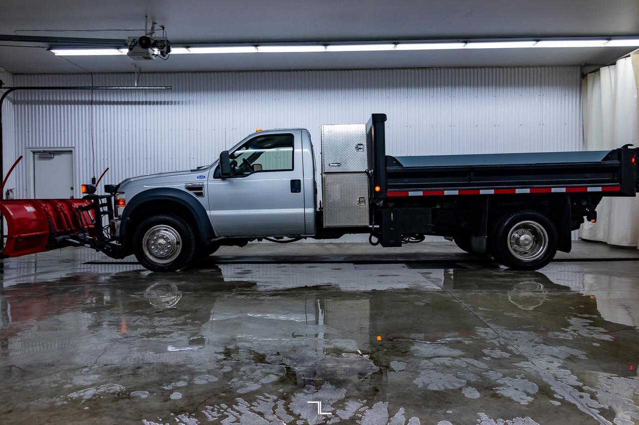 2008 Ford F-450 4x4 Reg Cab XL Snow Plow Dump Box Diesel Red Deer AB