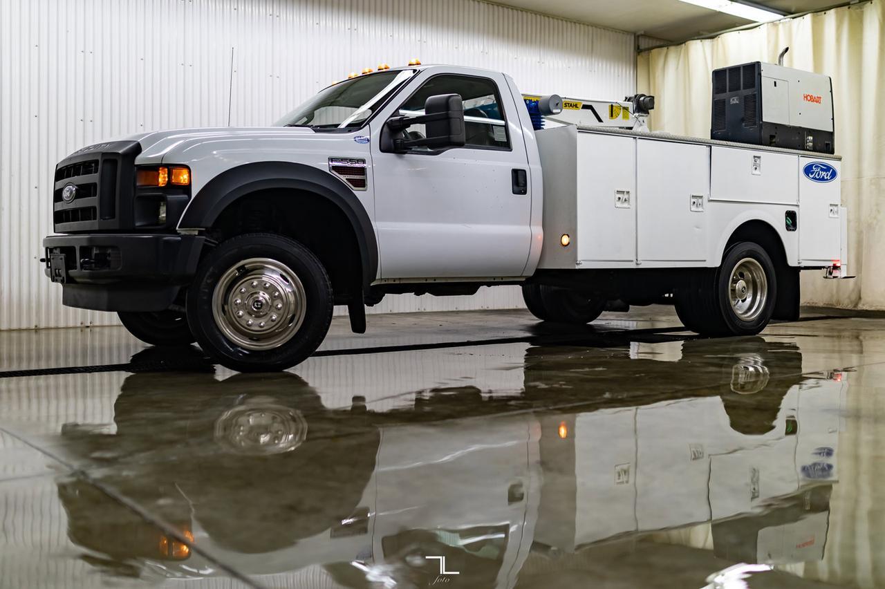 2008 Ford F-550 4x2 Reg Cab Service Body Dually  Diesel Red Deer AB