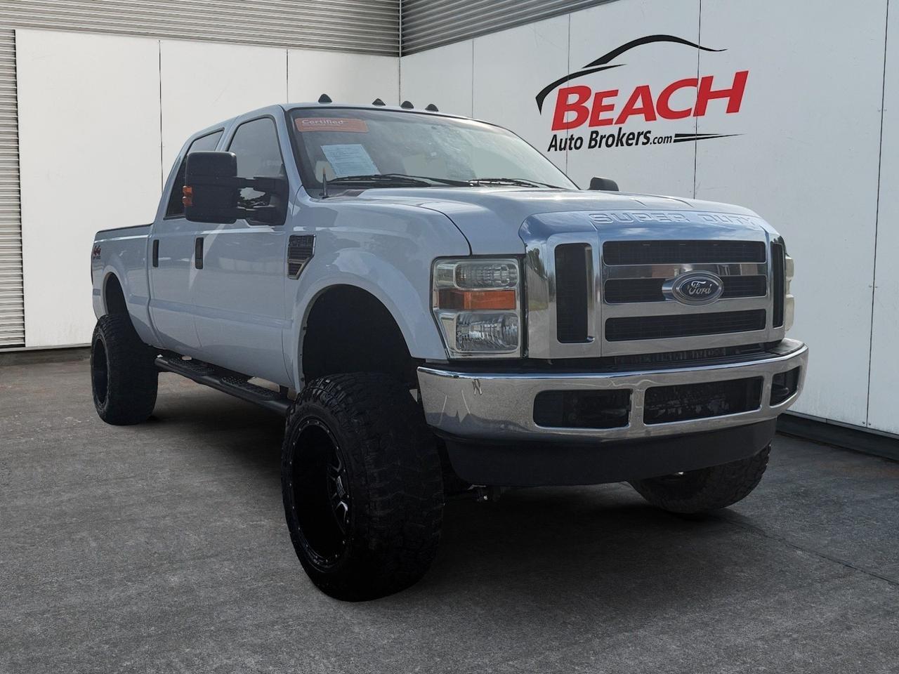 2008 Ford Super Duty F-250 SRW XLT, TOW PACKAGE, BED LINER, SLIDING REAR WINDOW, TAILGATE STEP, POWER MIRRORS, KEYLESS ENTRY, AUX, 4X4, LOW MILES! Norfolk VA