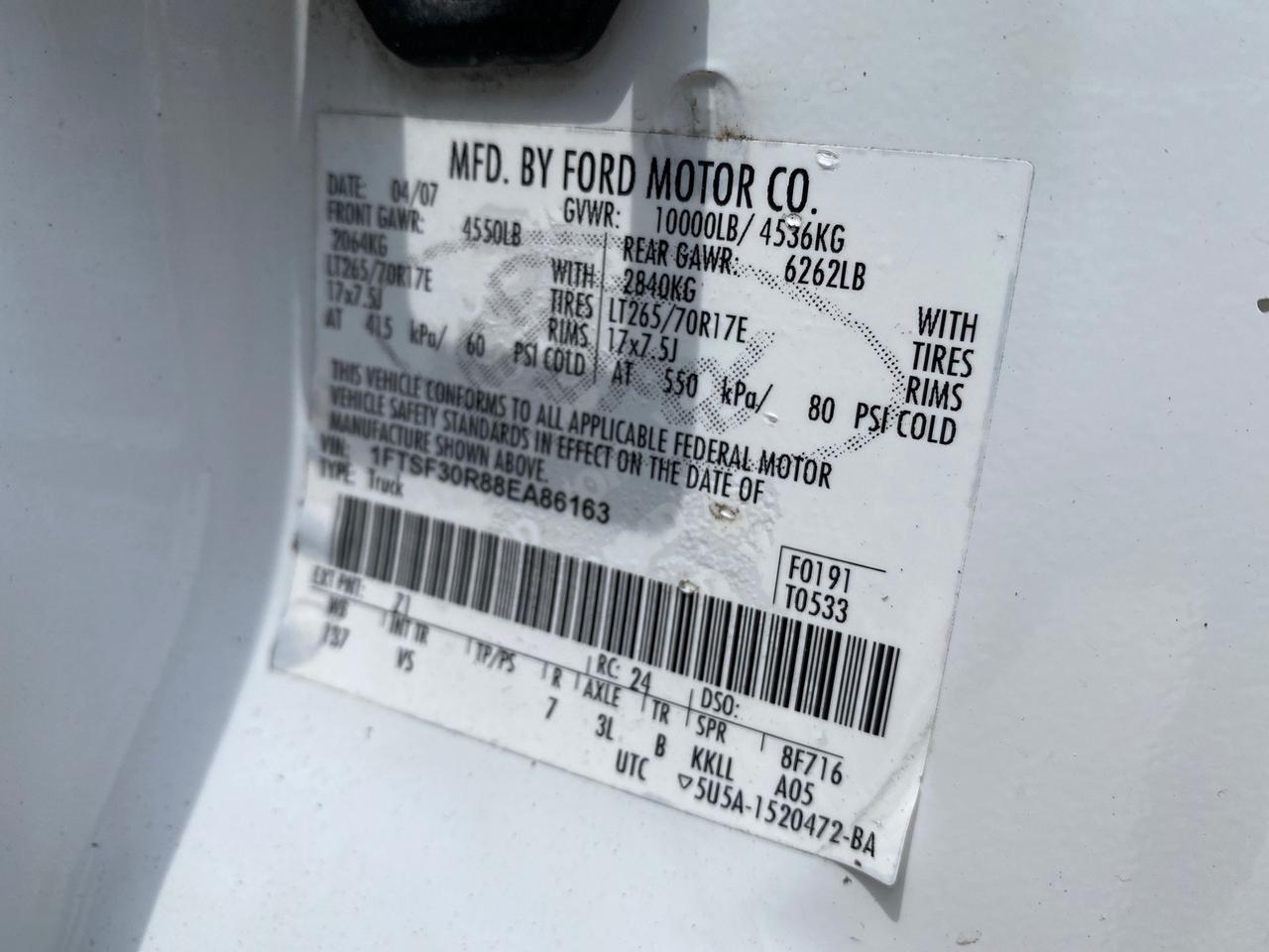 2008 Ford Super Duty F-350 POWER STROKE TURBO DIESEL XL Pompano Beach FL