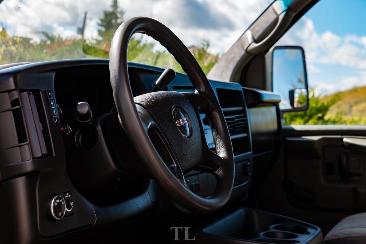 2008 GMC Savana G3500 Cutaway Cube Van Diesel Power Gate Red Deer AB