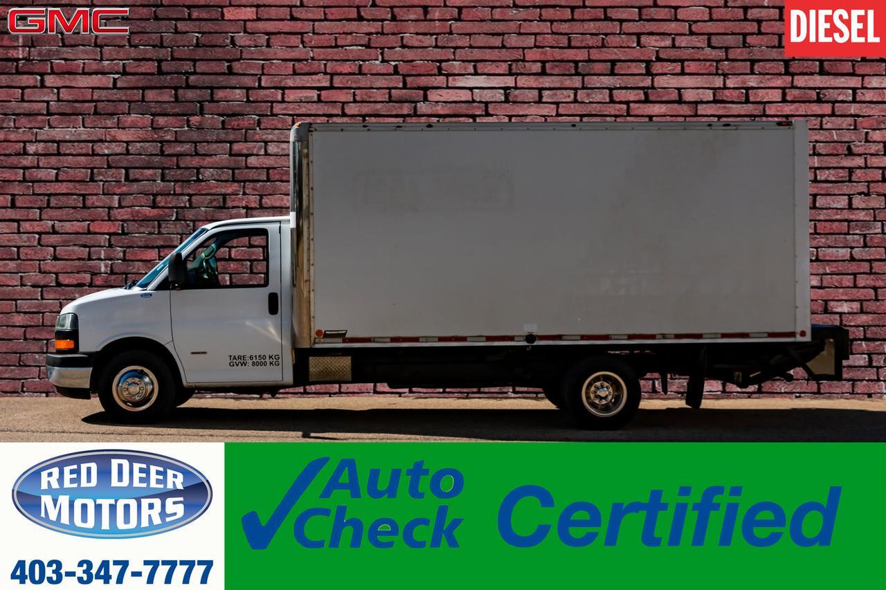 2008 GMC Savana G3500 Cutaway Cube Van Diesel Power Gate Red Deer AB