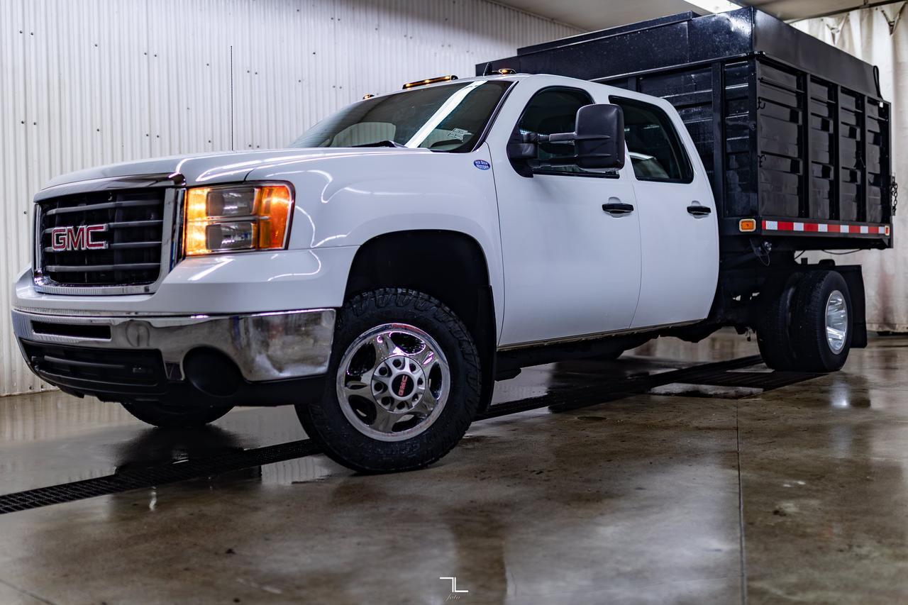 2008 GMC Sierra 3500HD 4x2 Crew Cab Dump Box Red Deer AB
