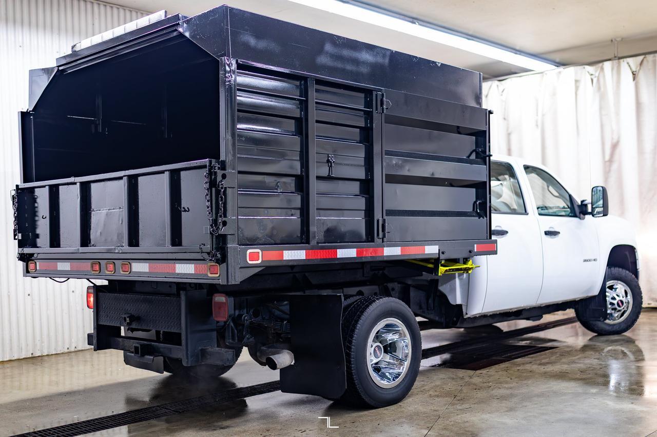 2008 GMC Sierra 3500HD 4x2 Crew Cab Dump Box Red Deer AB