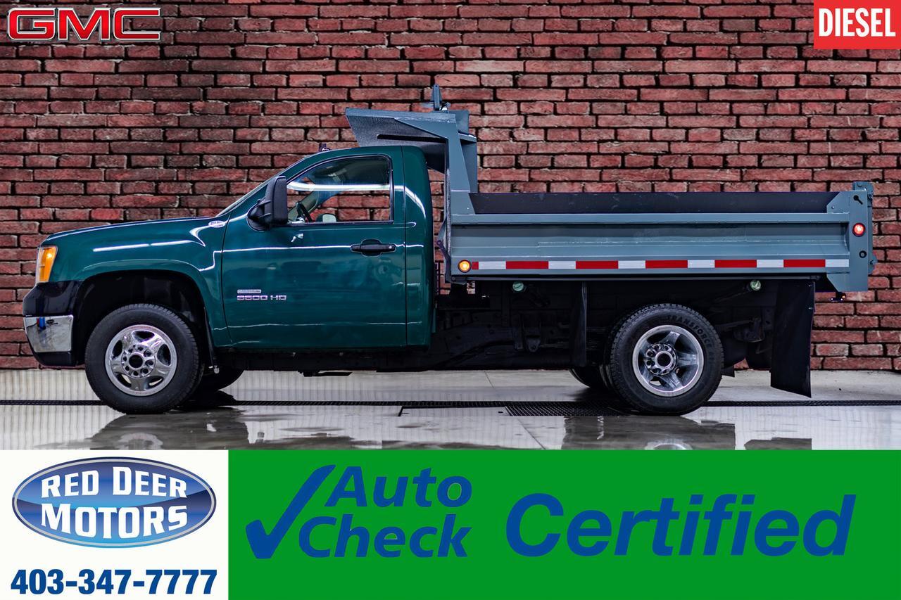 2008 GMC Sierra 3500HD 4x4 Reg Cab LT Dump Box Diesel Dually Red Deer AB