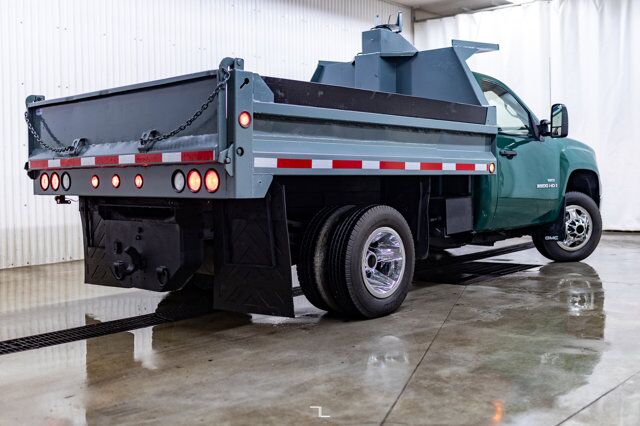 2008 GMC Sierra 3500HD 4x4 Reg Cab LT Dump Box Diesel Dually Red Deer AB