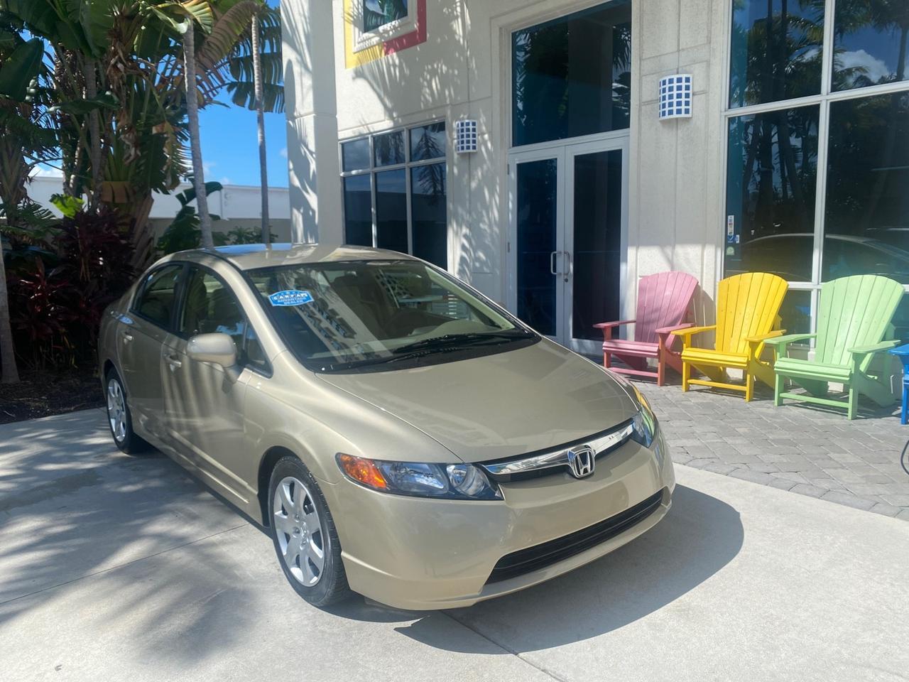 2008 Honda Civic Sdn LX LOW MILES 26,917 1 OWNER Pompano Beach FL