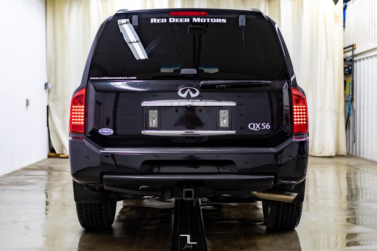 2008 Infiniti QX56 AWD Luxury Edition Leather Roof Nav Red Deer AB