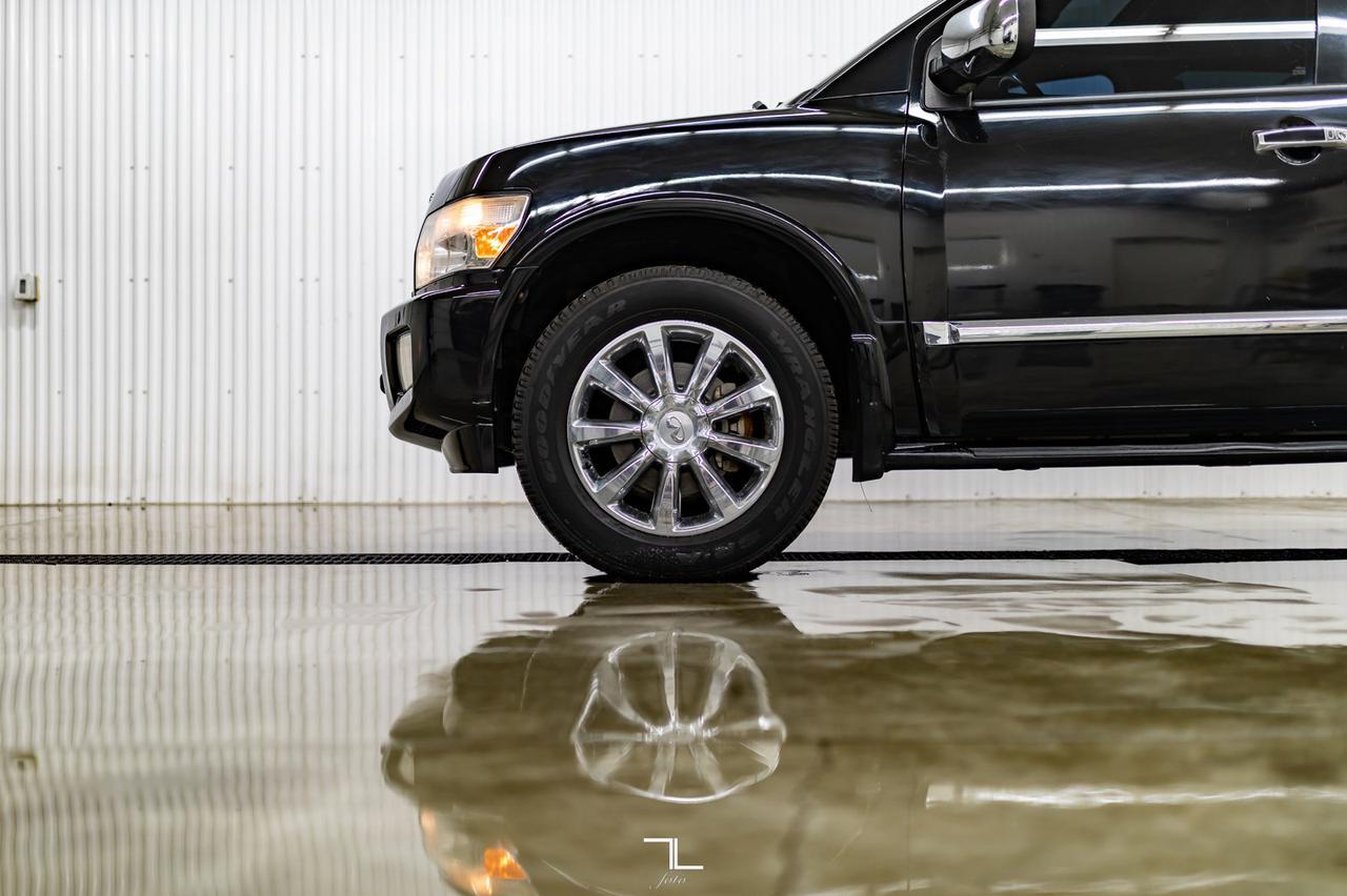 2008 Infiniti QX56 AWD Luxury Edition Leather Roof Nav Red Deer AB