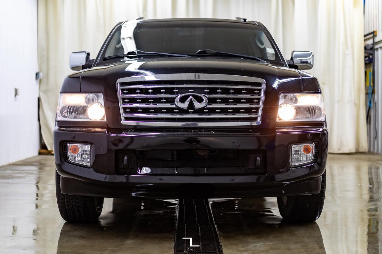 2008 Infiniti QX56 AWD Luxury Edition Leather Roof Nav Red Deer AB