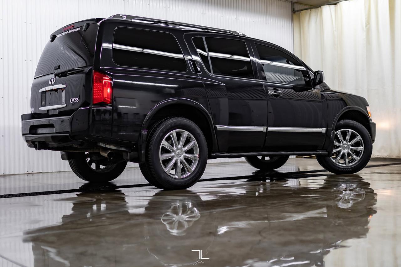 2008 Infiniti QX56 AWD Luxury Edition Leather Roof Nav Red Deer AB