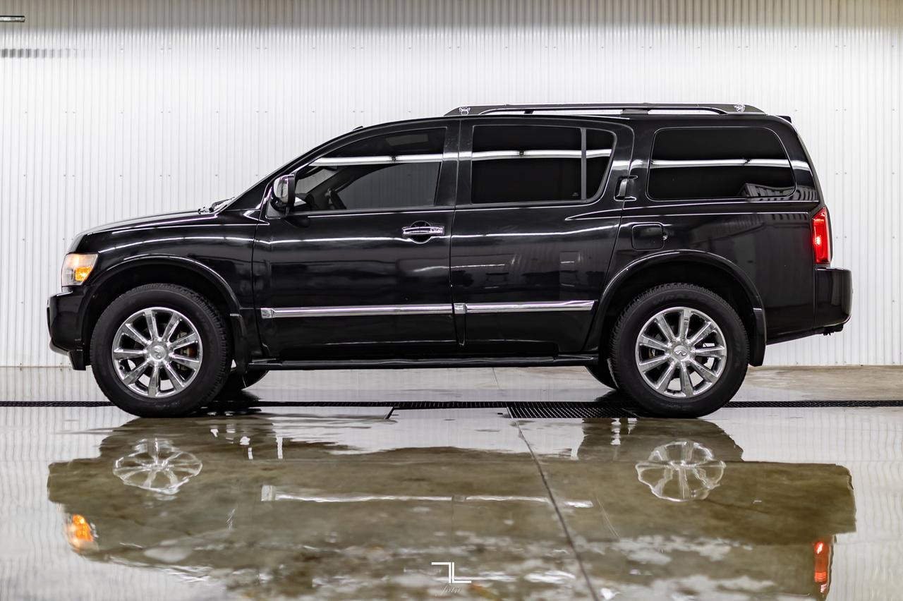 2008 Infiniti QX56 AWD Luxury Edition Leather Roof Nav Red Deer AB