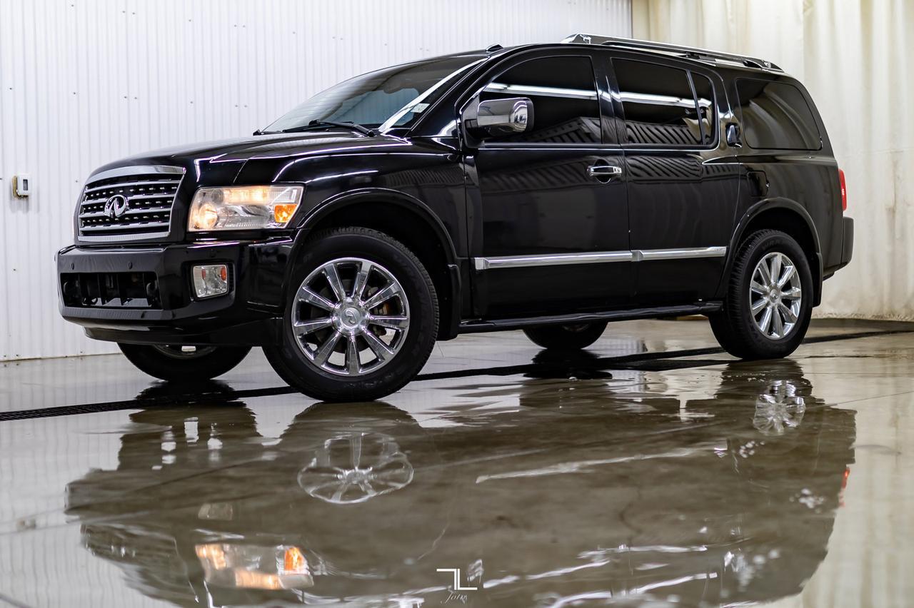 2008 Infiniti QX56 AWD Luxury Edition Leather Roof Nav Red Deer AB