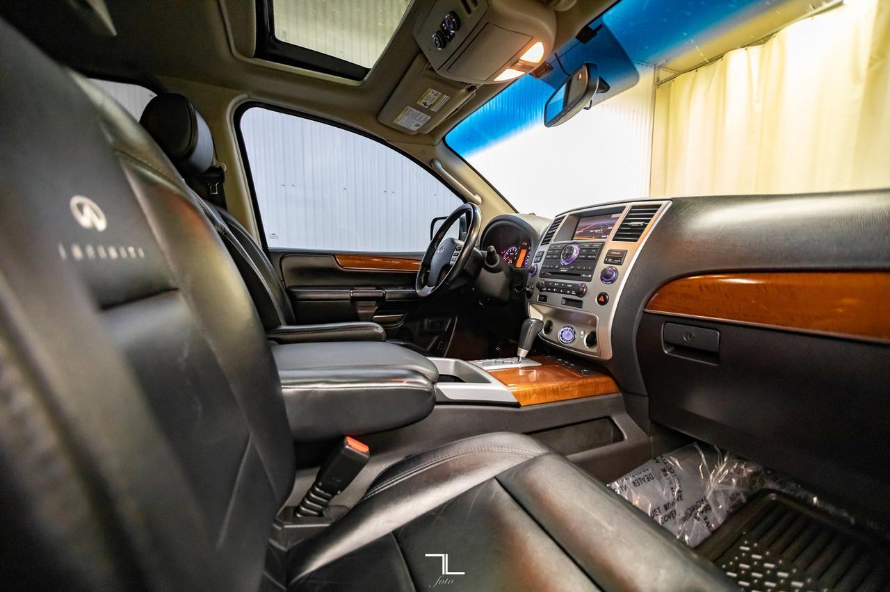 2008 Infiniti QX56 AWD Luxury Edition Leather Roof Nav Red Deer AB