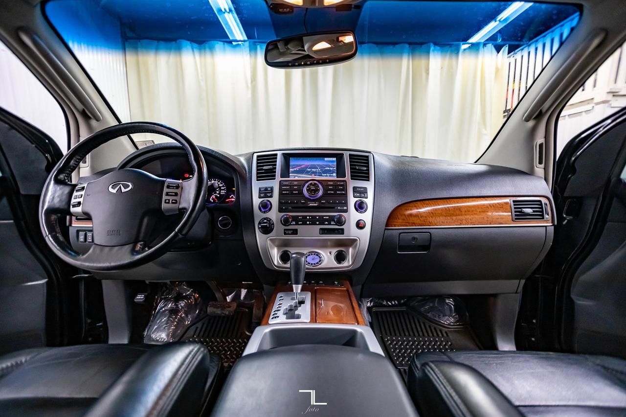 2008 Infiniti QX56 AWD Luxury Edition Leather Roof Nav Red Deer AB