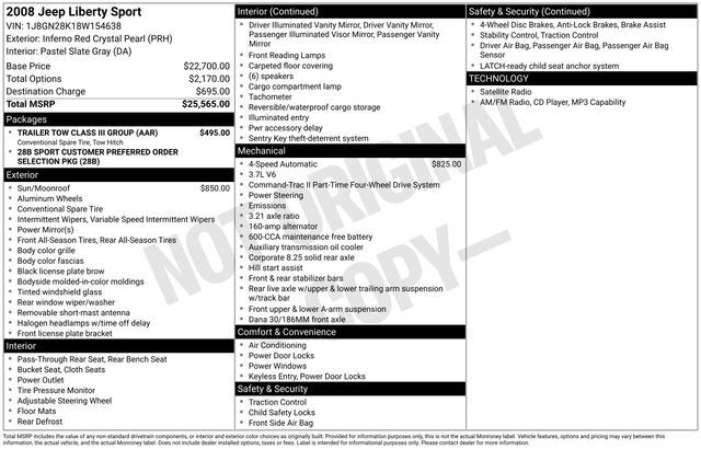 2008 Jeep Liberty Sport Raleigh NC