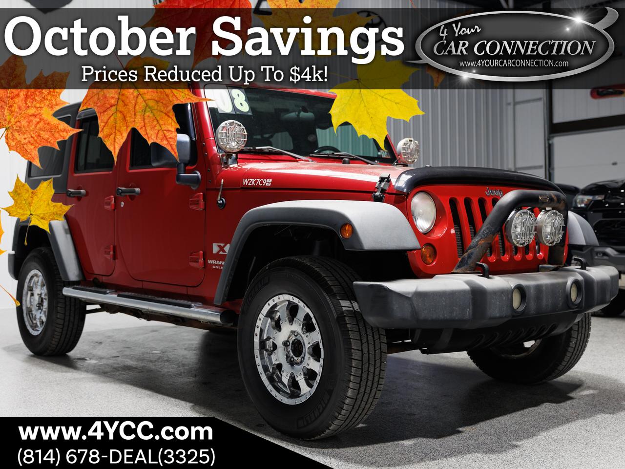 2008 Jeep Wrangler Unlimited X 4WD Cranberry PA