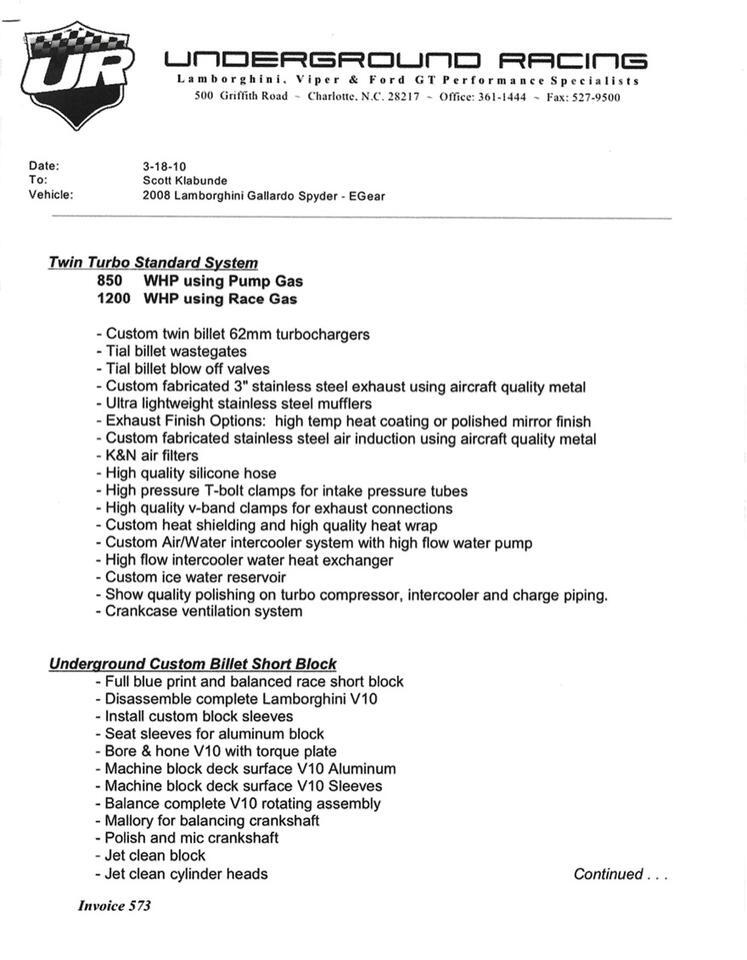 2008 Lamborghini Gallardo Spyder Tampa FL