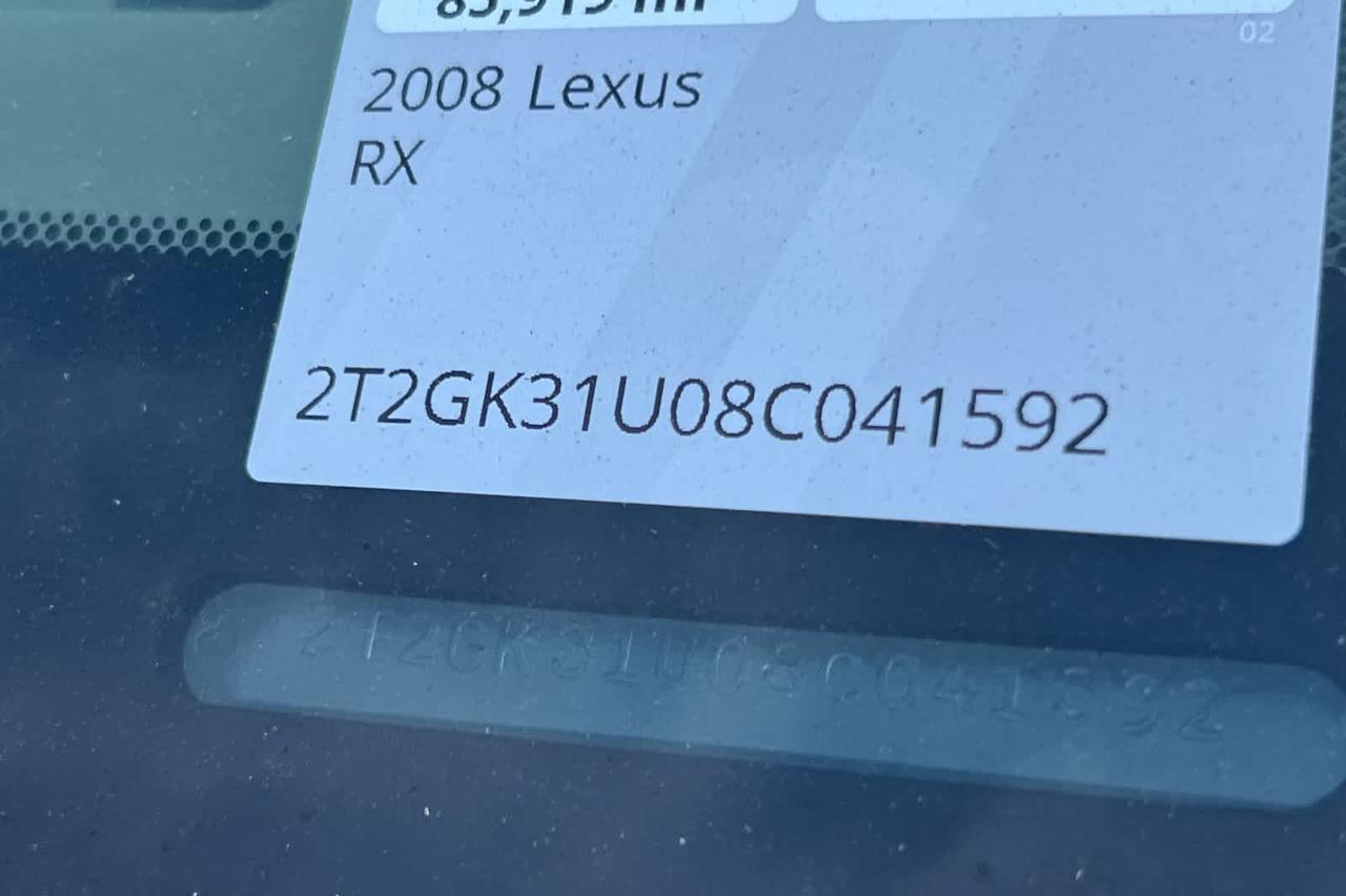2008 Lexus RX 350 Roseville CA
